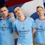 Manchester City football shirts